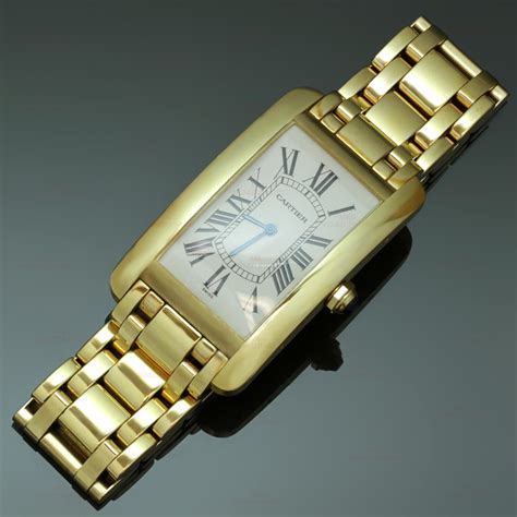 cartier tank gold 18k